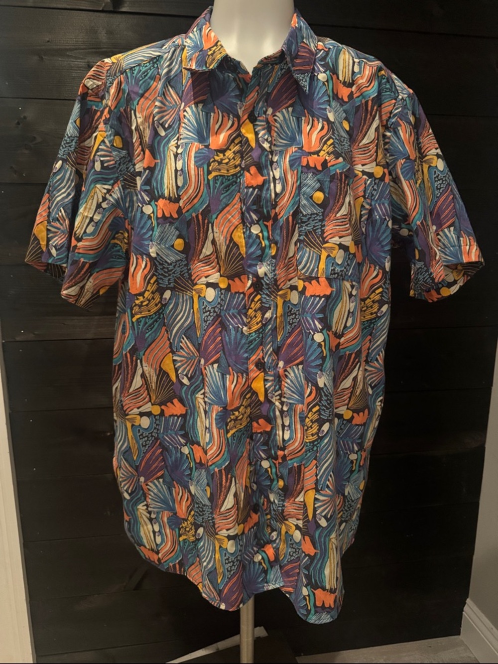 Patagonia Go To Shirt Joy Pitch Floral Button Down Organic Cotton Men’s XL